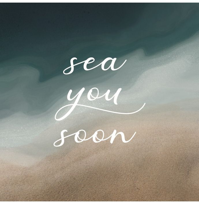 Tegeltje - Sea you soon 