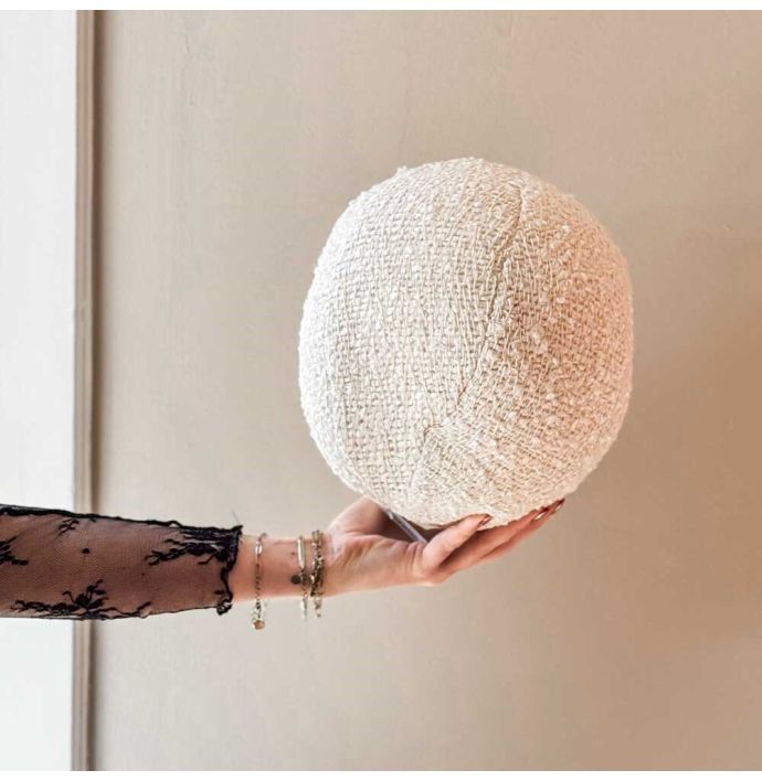 Rond kussen bouclé 24cm