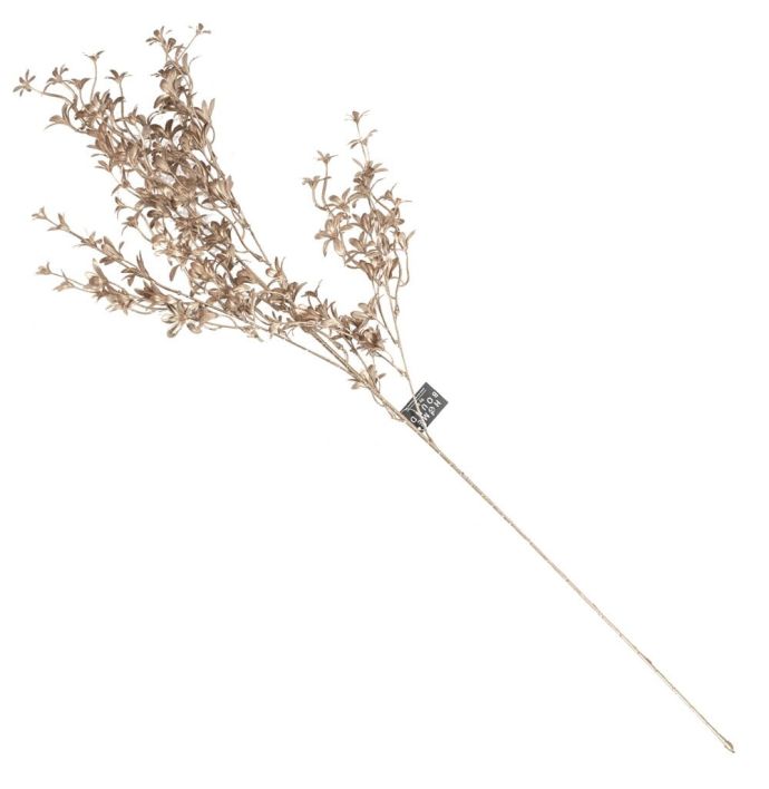 Kunsttak bloemetjes burgundy 