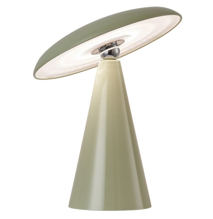 Tafellamp Mush LED op accu groen