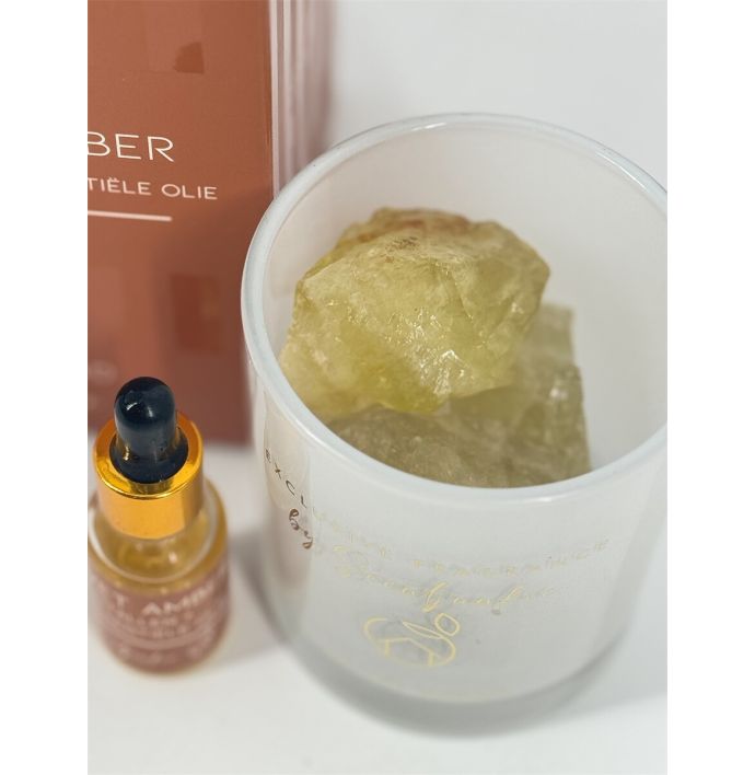 Geur kristal met 15ml essentiële olie 'Velvet amber'