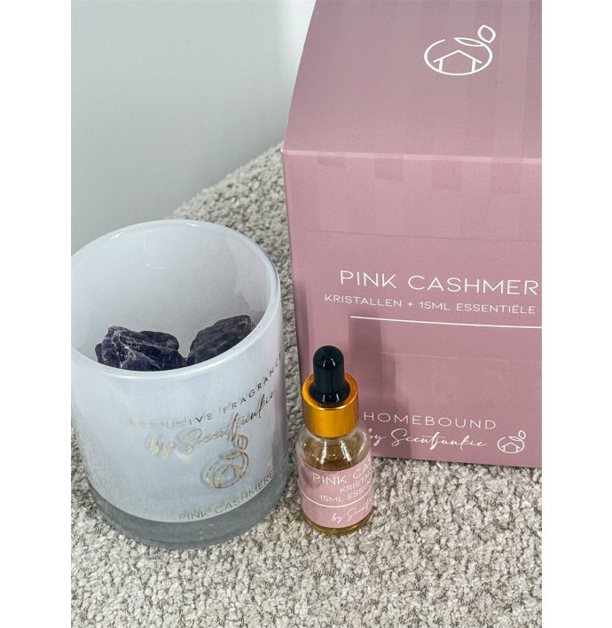 Geur kristal met 15ml essentiële olie 'Pink cashmere'