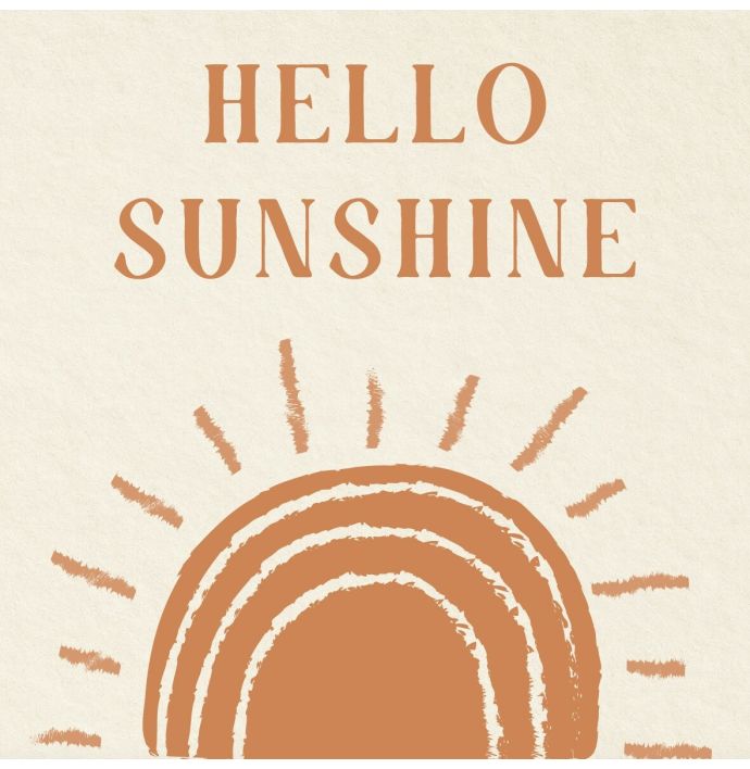 Tegeltje - Hello sunshine
