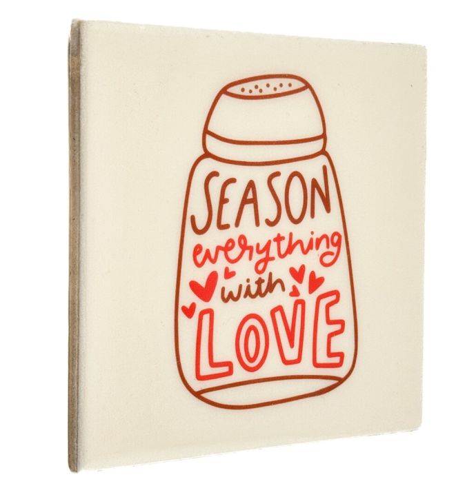 Tegeltje - Season everything with love
