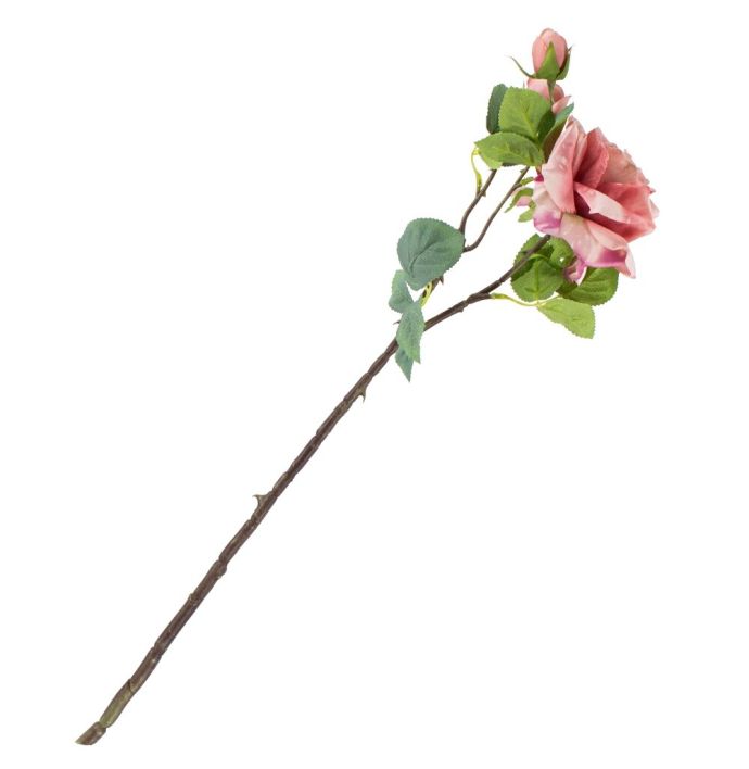 Kunstbloem Roos Roze 