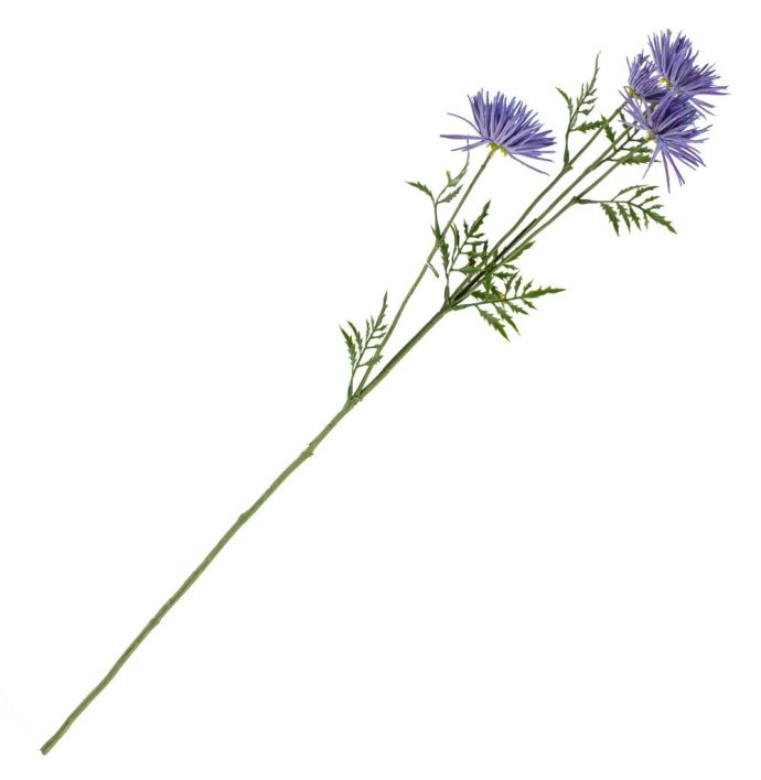 Kunstbloem Japanse chrysant paars