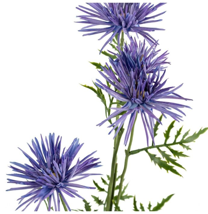 Kunstbloem Japanse chrysant paars