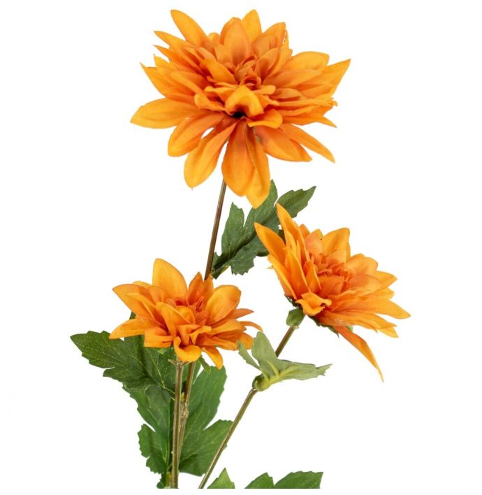 Kunstbloem Dahlia Oranje