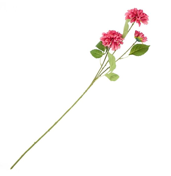 Kunstbloem dahlia 75cm fuchsia