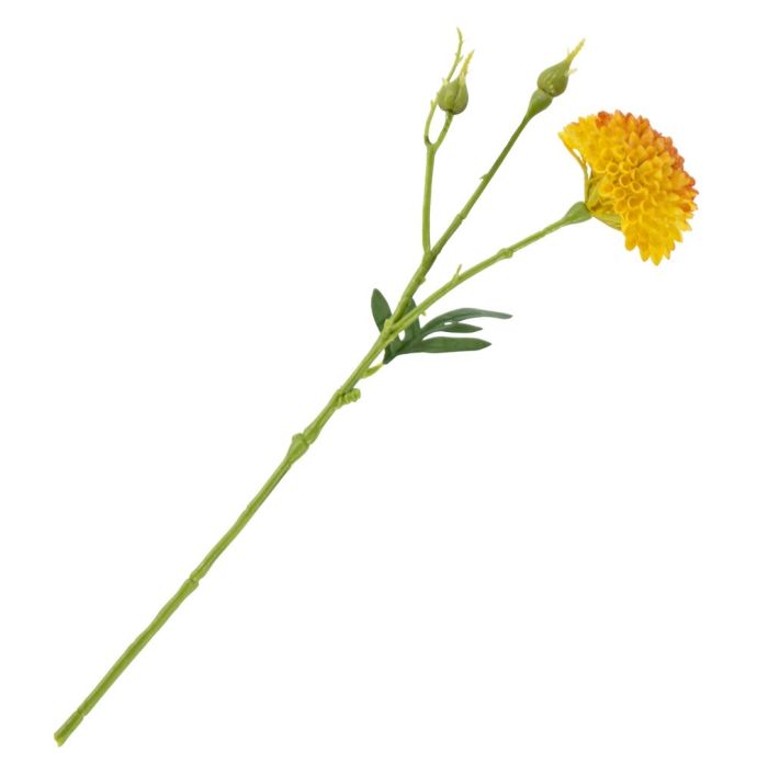 Kunstbloem zinnia 36cm oranje