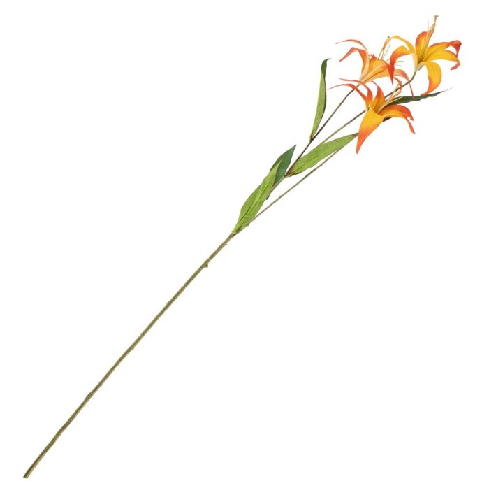 Kunstbloem tijgerlelie 100cm oranje