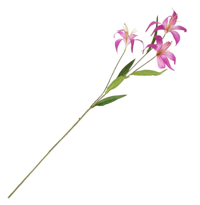 Kunstbloem tijgerlelie 100cm paars