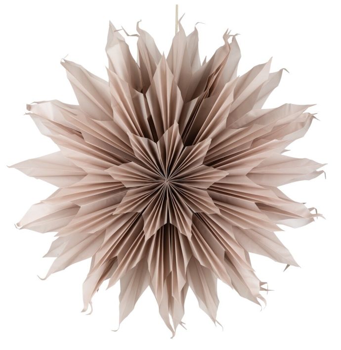 Kerstster sun 100cm roze met pendel