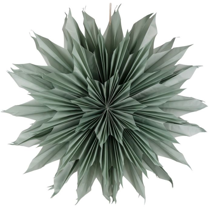 Kerstster sun 100cm turquoise met pendel