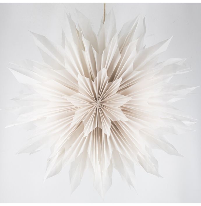 Kerstster sun 80cm wit met pendel