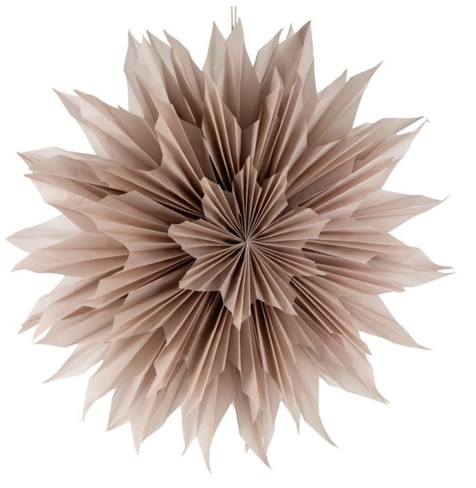 Kerstster sun 80cm roze met pendel
