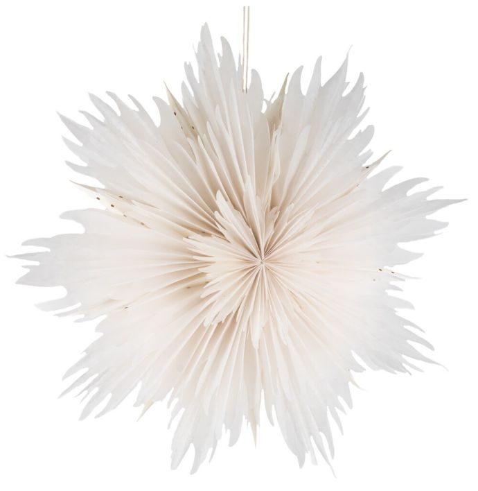 Kerstster star 60cm wit met pendel