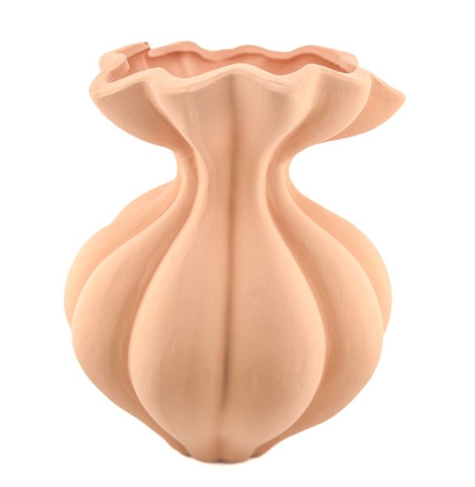 Aardewerk vaas organic sandstone 