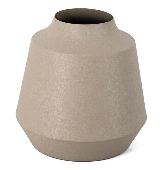 Metalen vaas sand texture