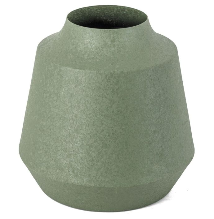 Metalen vaas green texture