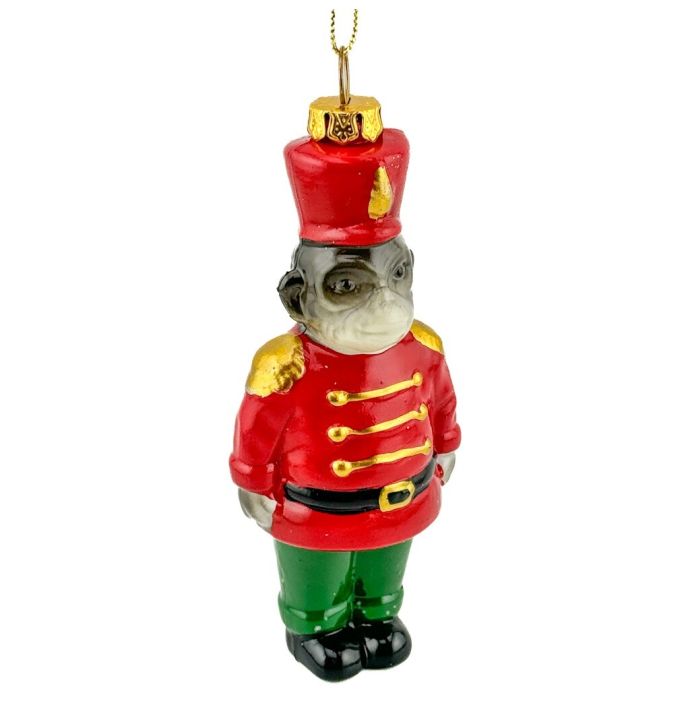 Kersthanger aap soldaat