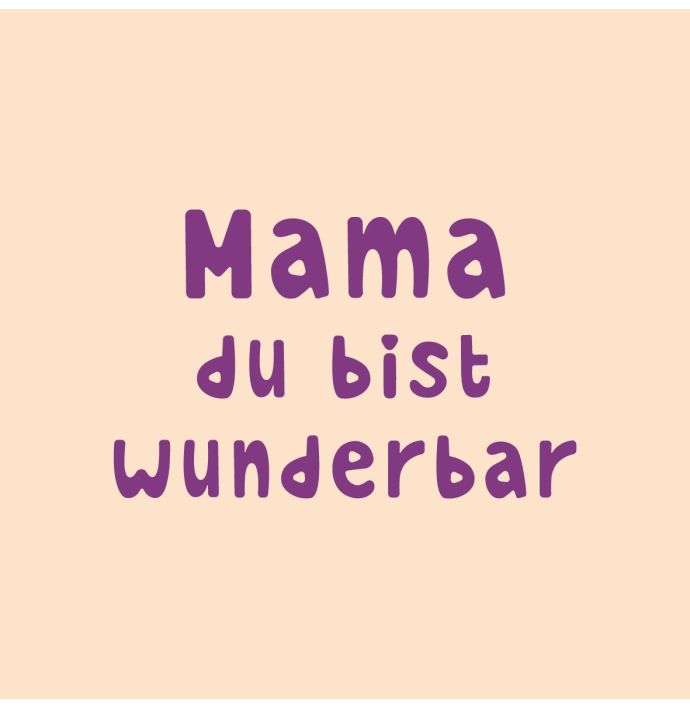 Fliese - Mama wunderbar 