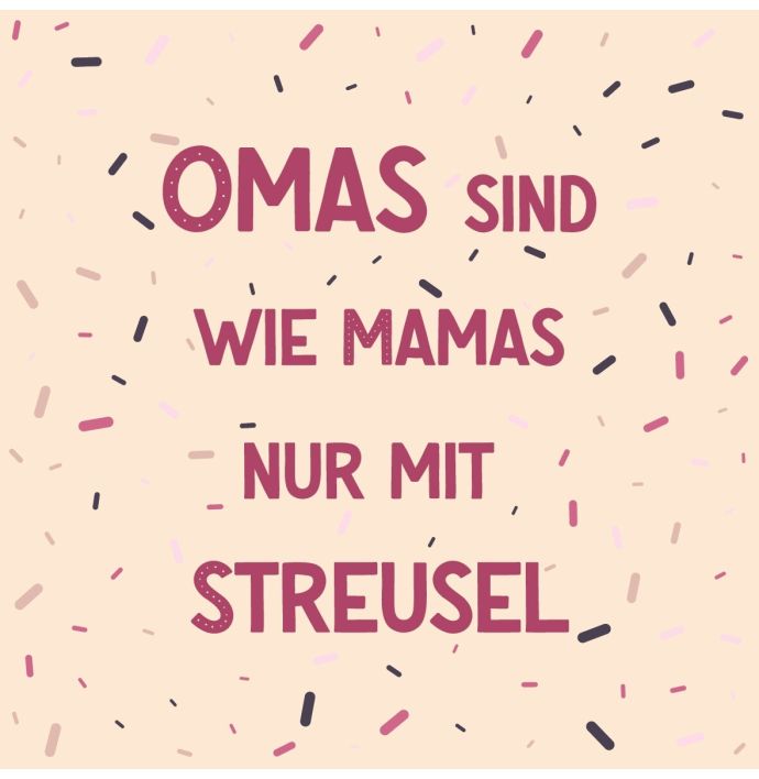 Fliese - Oma mit streusel