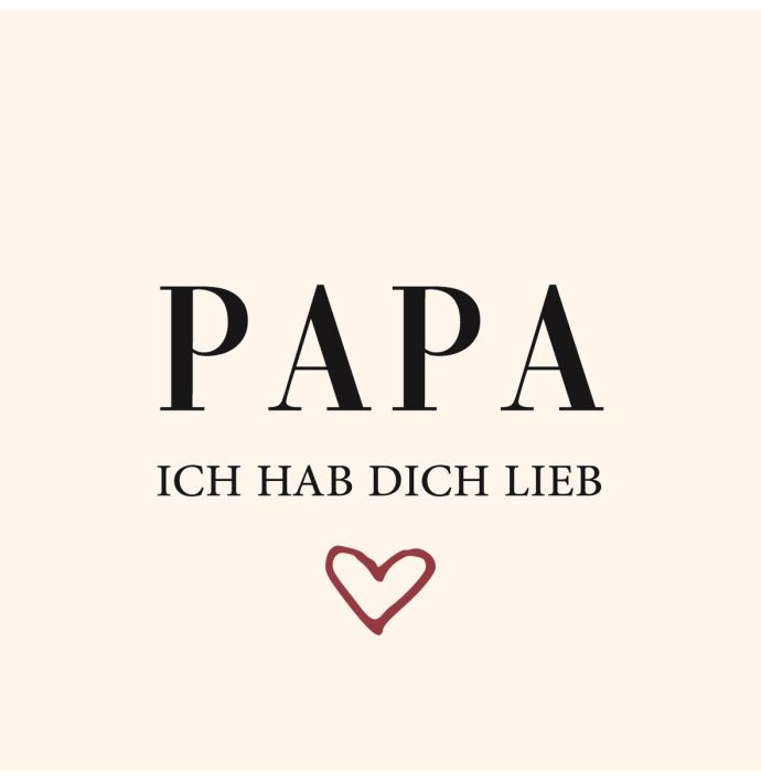 Fliese - Papa hab dich lieb