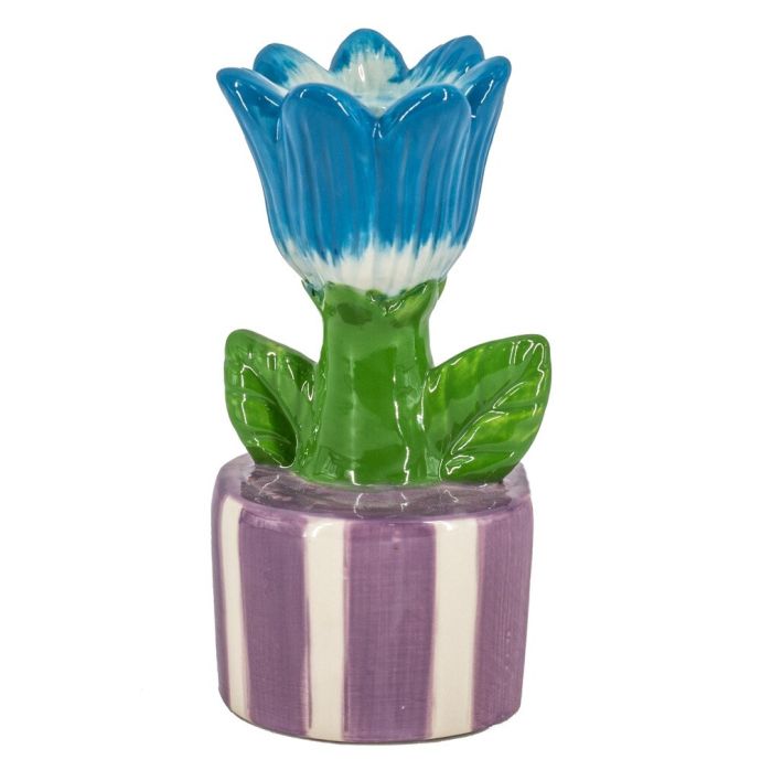 Kaarsenstandaard tulp stripes