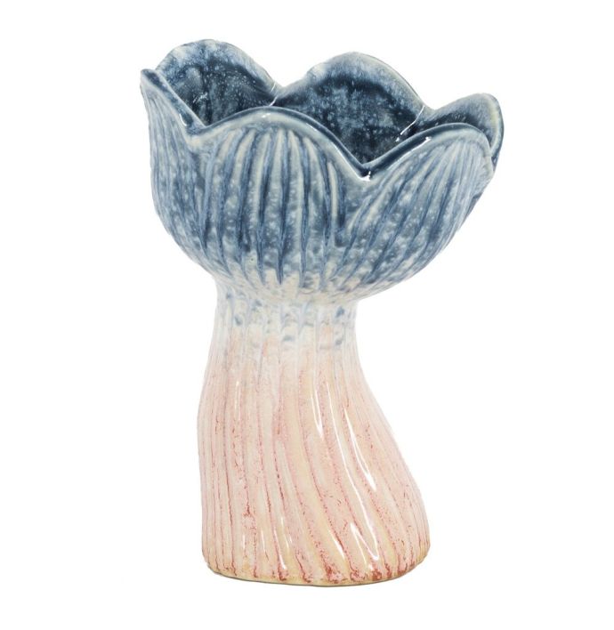 Aardewerk vaas tulp peach