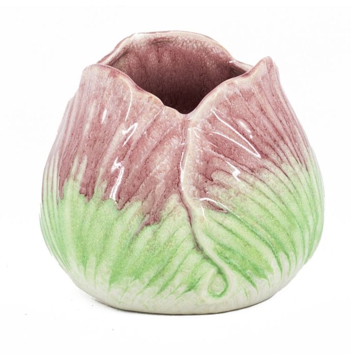 Aardewerk vaas tulp peach