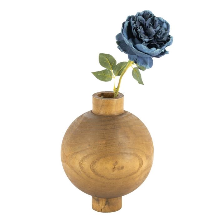 Kunstbloem roos blauw