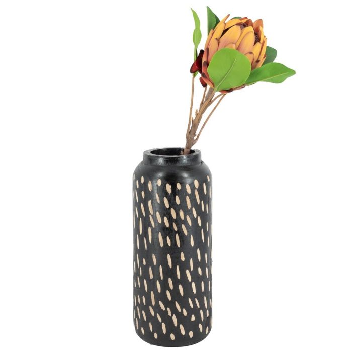 Kunstbloem Protea royal oranje