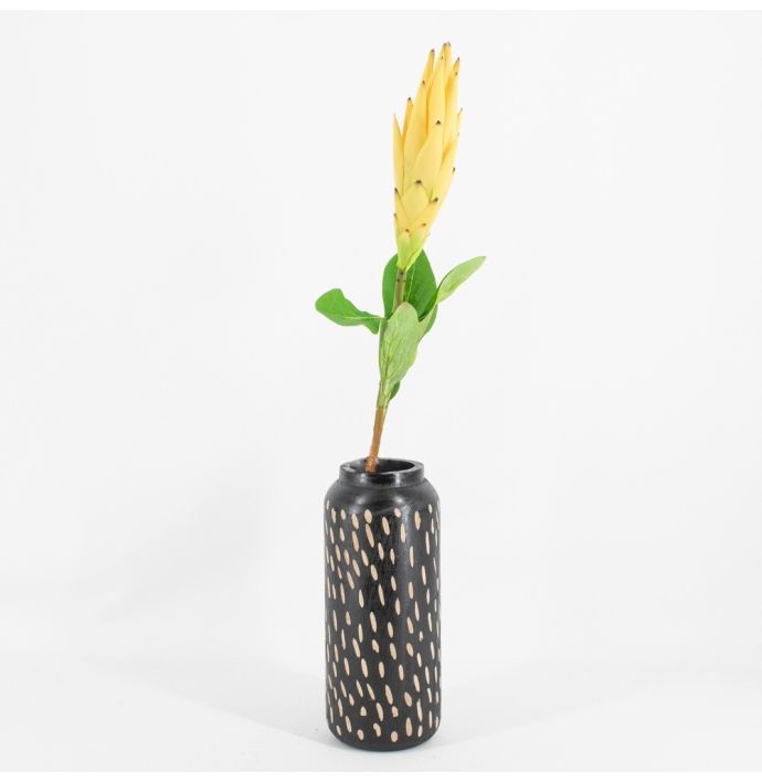 Kunstbloem Protea geel