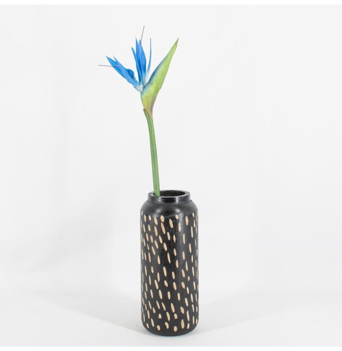 Kunstbloem Strelitzia blauw