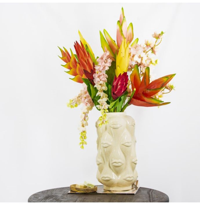 Kunstbloem Heliconia rood