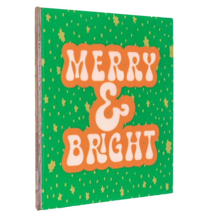 Tegeltje - Merry & bright
