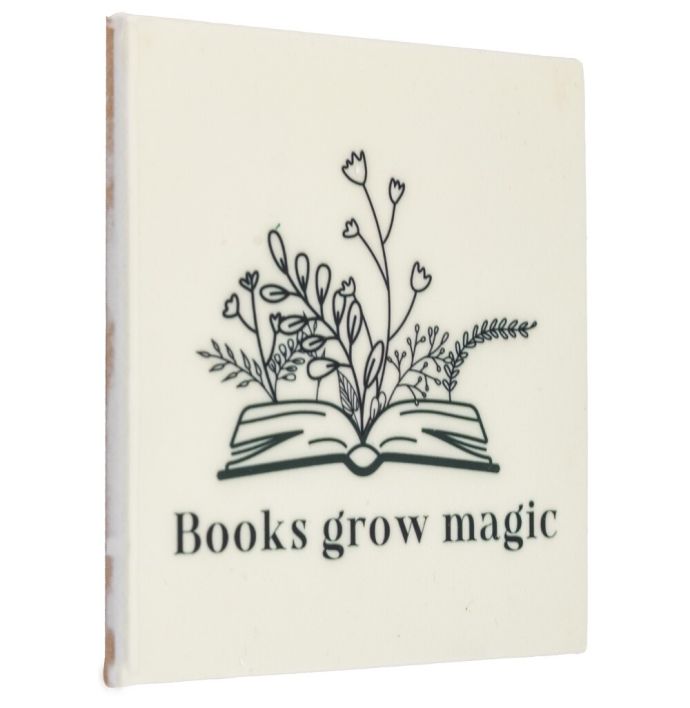 Tegeltje - Books grow magic 