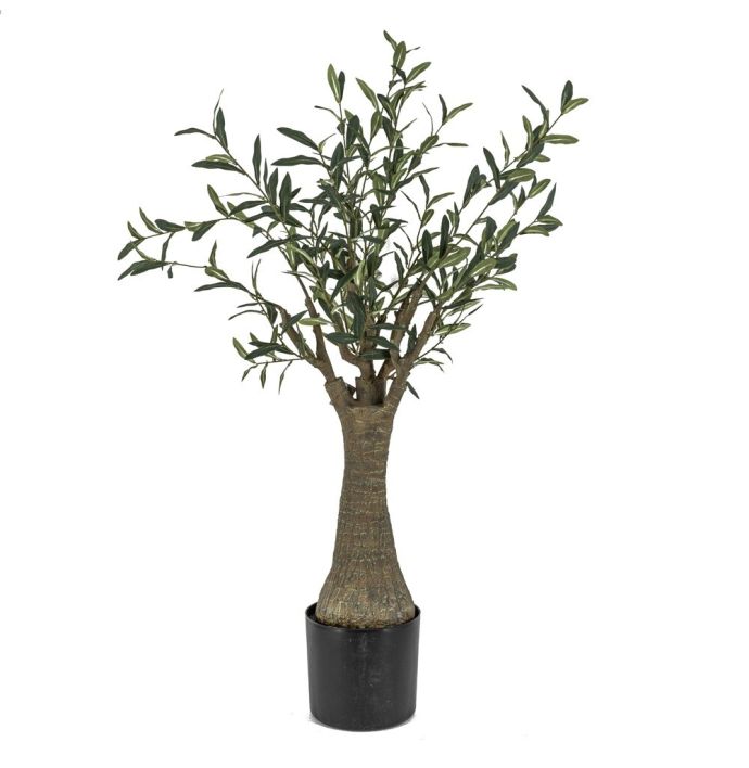Kunstplant olijf met dikke stam 115cm