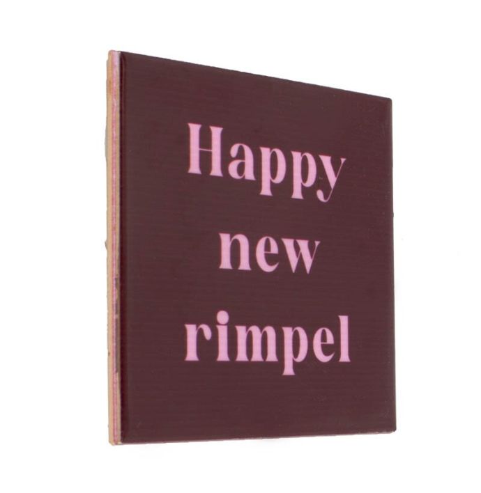 Tegeltje 'Happy new rimpel'