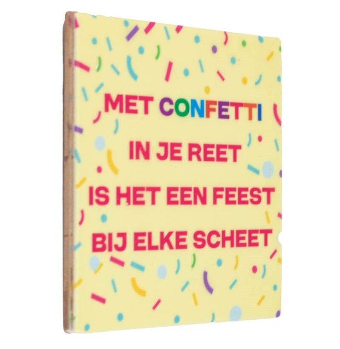 Tegeltje - Confetti