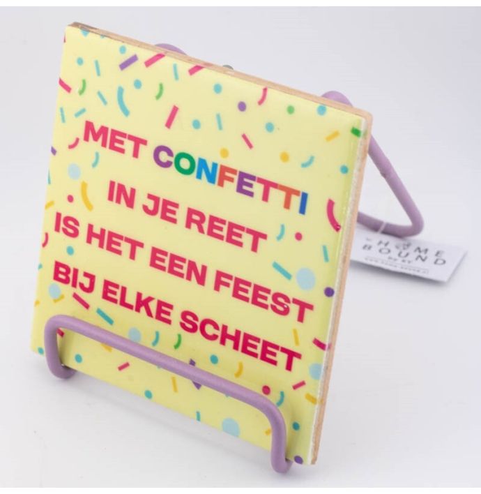 Tegeltje - Confetti