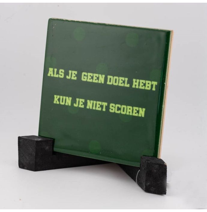 Tegeltje 'Als je geen doel hebt'