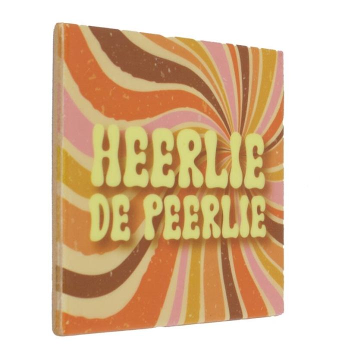 Tegeltje 'Heerlie de peerlie'