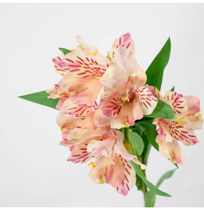 Kunstbloem alstroemeria roze