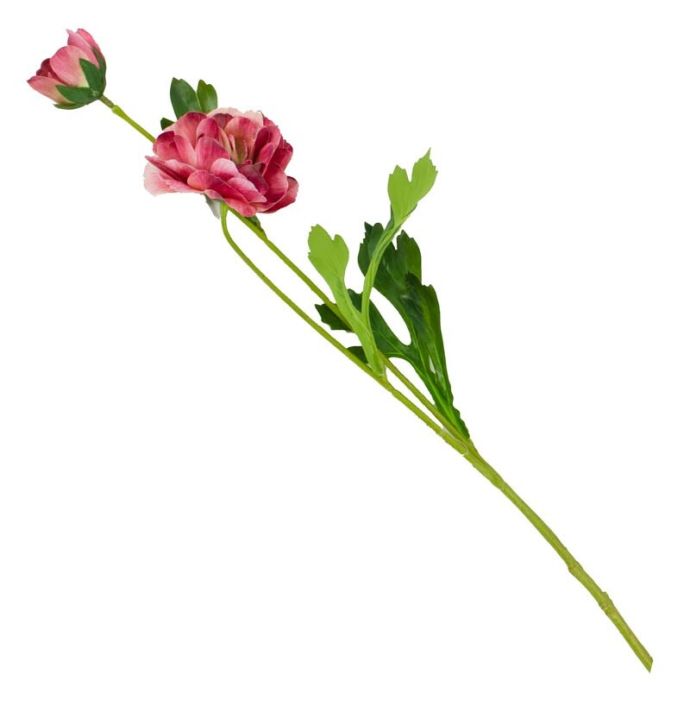 Kunstbloem ranonkel fuchsia