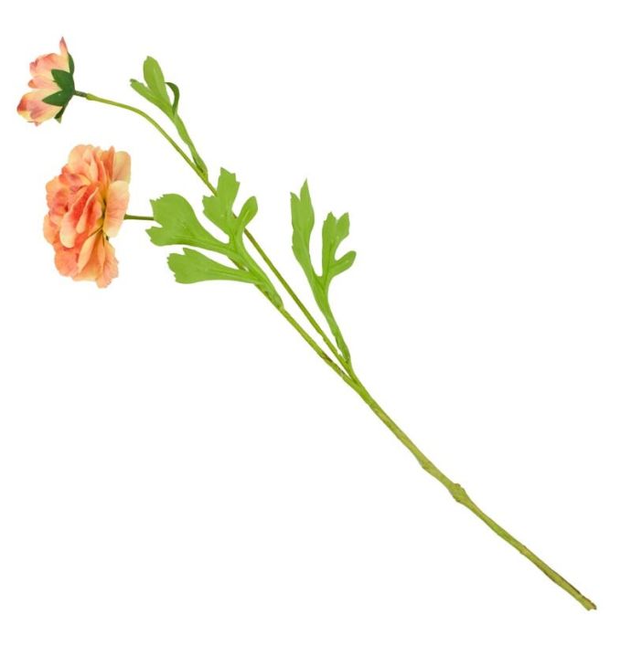 Kunstbloem ranonkel oranje