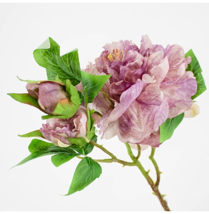 Kunstbloem pioen paars