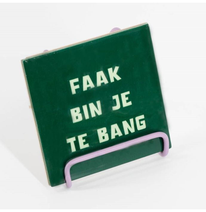 Tegel 'Faak bin je te bang'