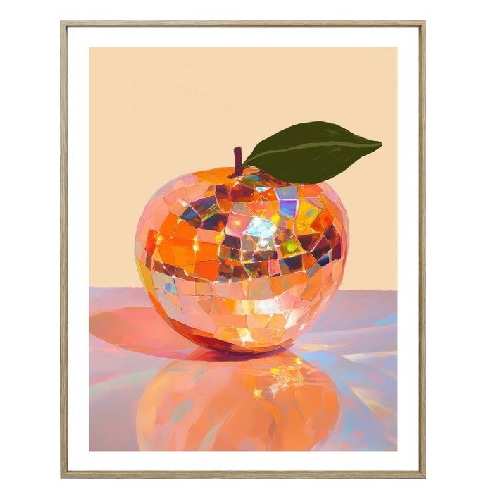 Schilderij apple disco 40x50cm